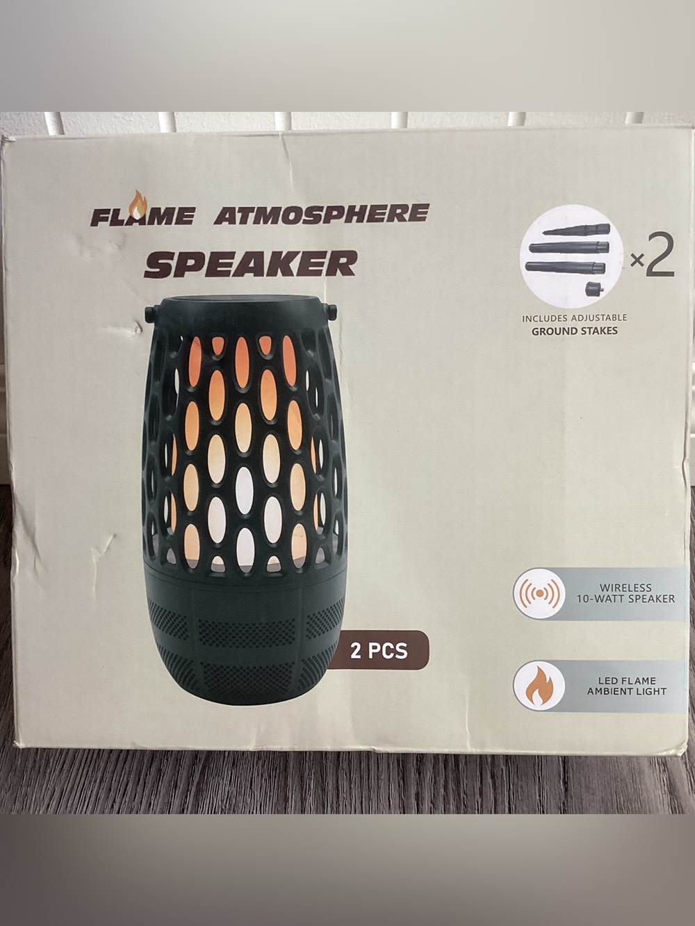 Flame Atmosphere Speakers -2pk